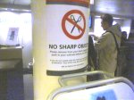 no sharp objects on a plane thank you no sharp objects on a plane thank you