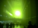 long shot of the weather project exhibition, tate modern, london