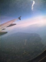 view of france from the plane