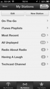 Podcast App on the iPhone