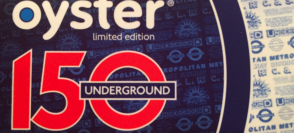 A special edition Oyster card