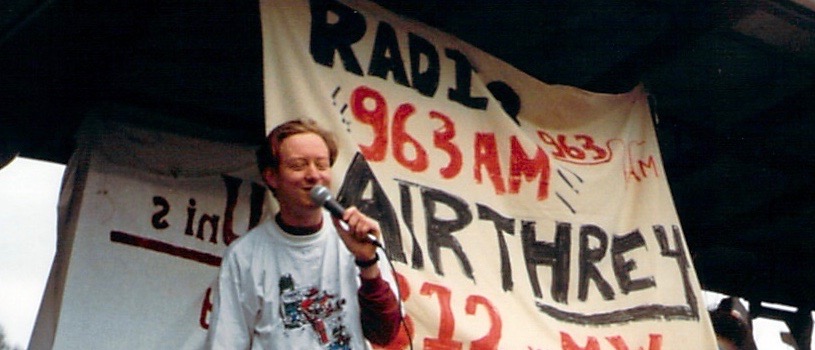 Jon on the Radio Airthrey float 1993