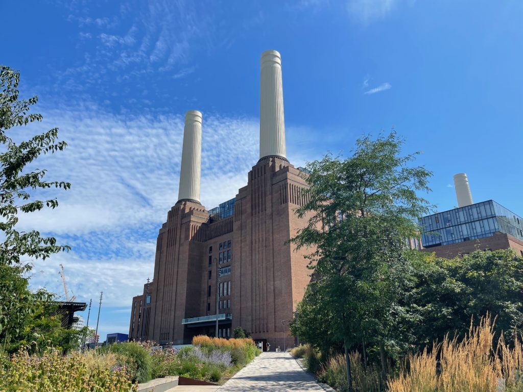 Two chimneys from Battersea Power Station