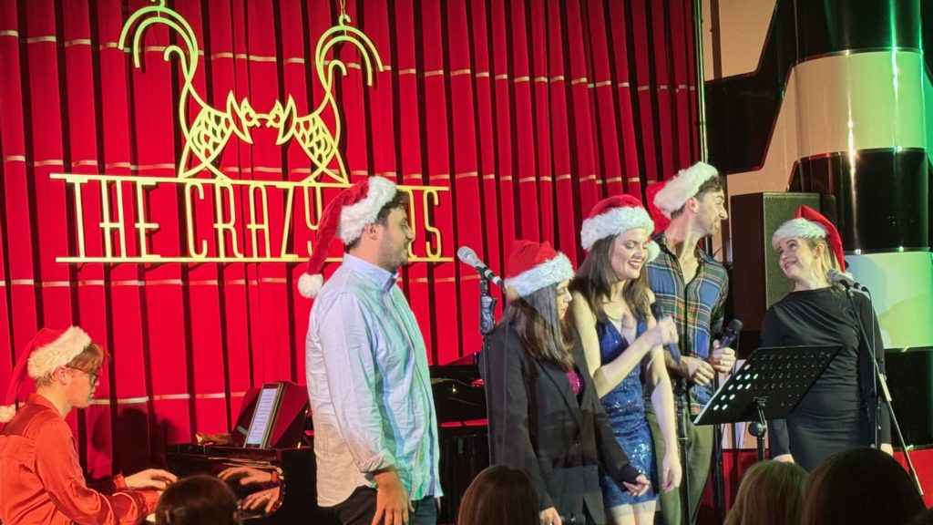 Singers at TheCrazy Coqs annual Christmas songs night, 2023