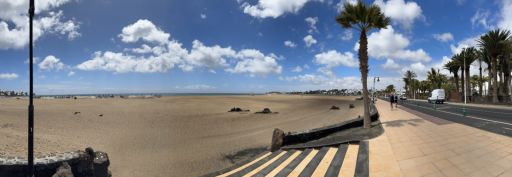 A beach in Lanzarote